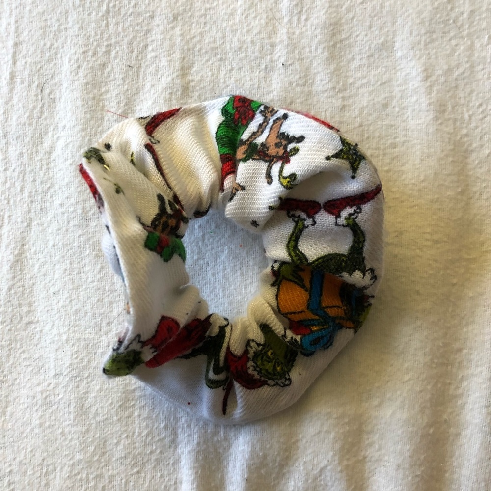 Handmade Grinch Scrunchie